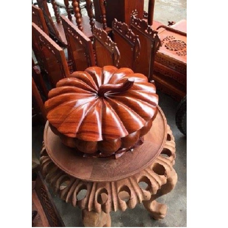 Hộp đựng bánh mứt dạng quả bí